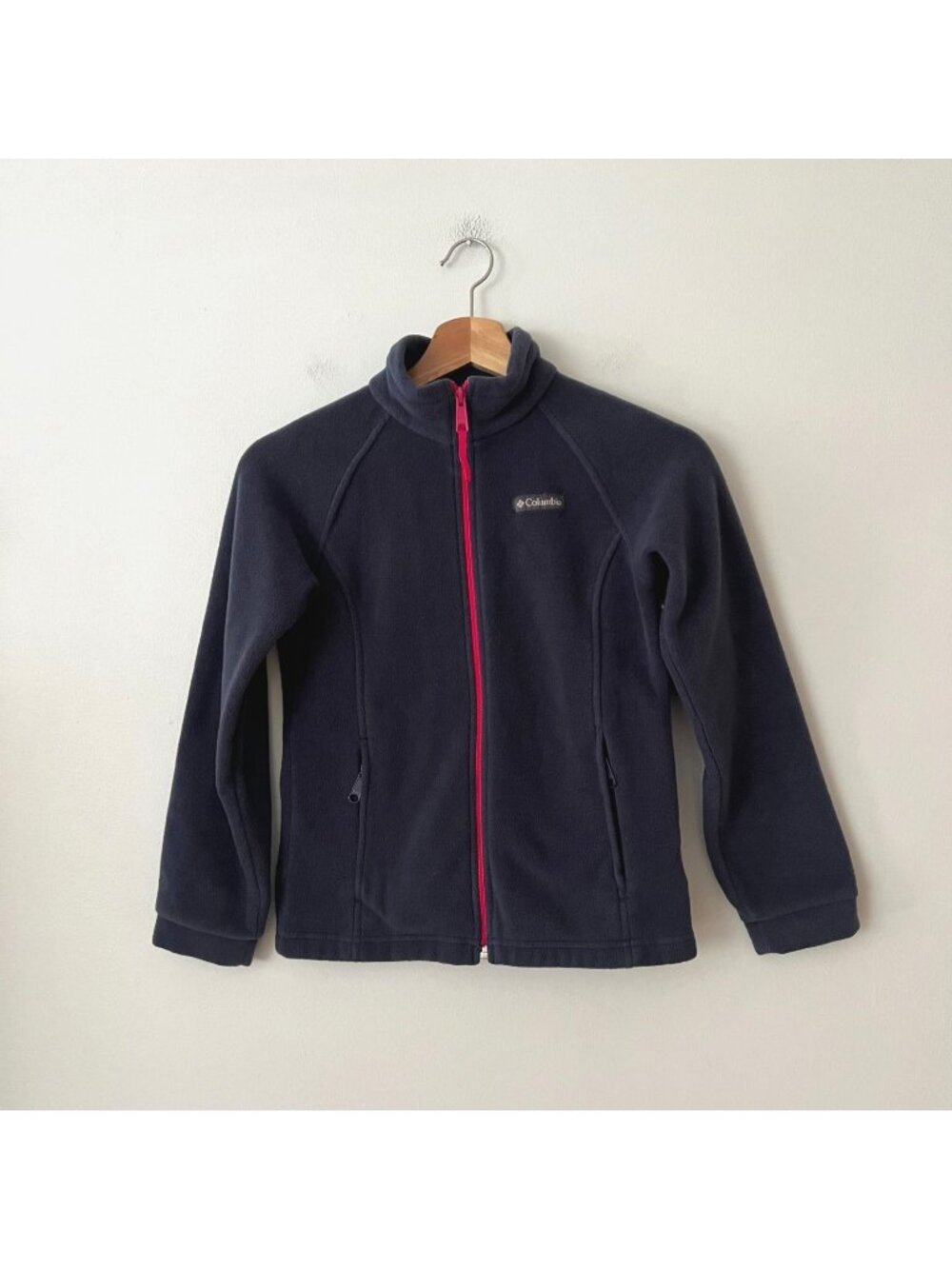 Columbia Kid's Blue Full-Zip Fleece Jacket Youth Size Medium
